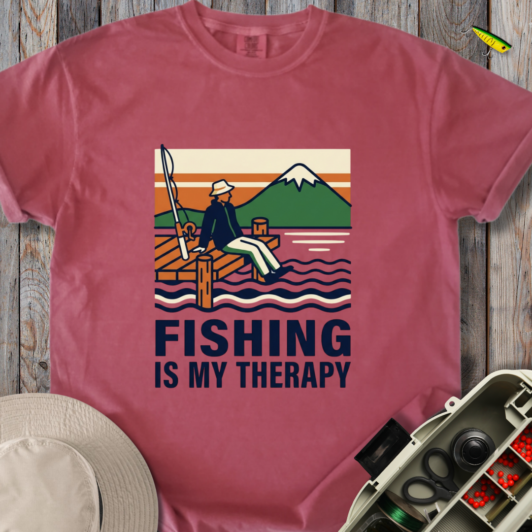 Fishing Is My Therapy T-shirt