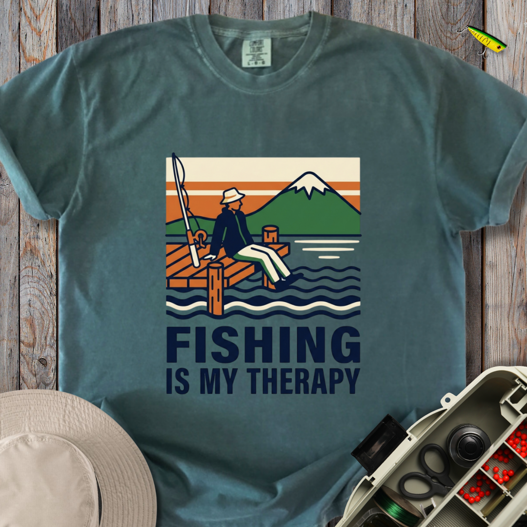 Fishing Is My Therapy T-shirt