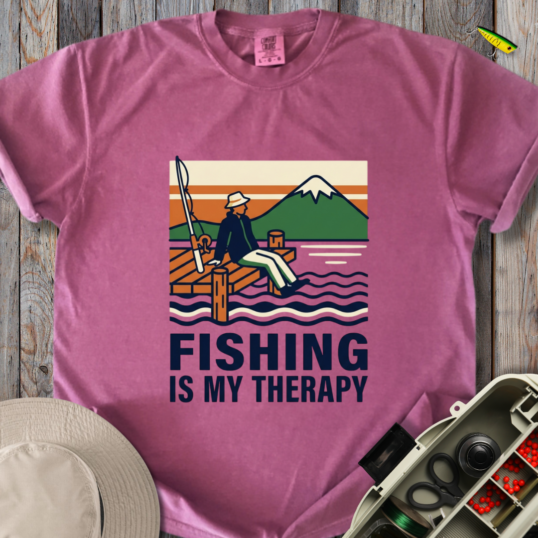 Fishing Is My Therapy T-shirt