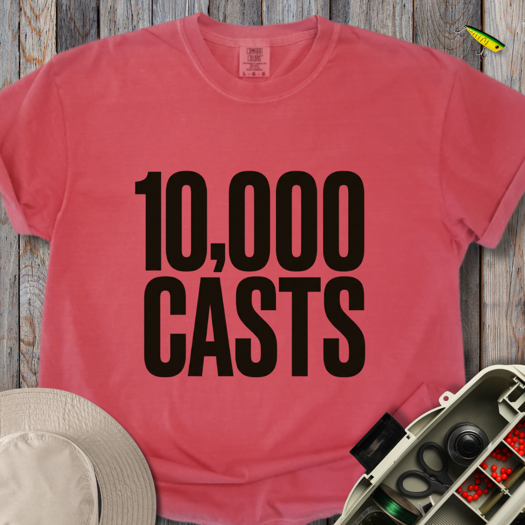 10,000 Casts T-shirt